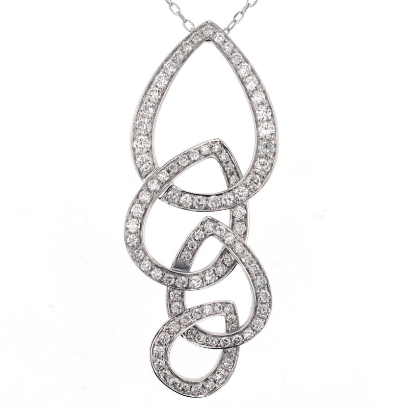 ネックレス 0.2ct ダイヤモンド K18WG装飾ダイヤモンド - ネックレス